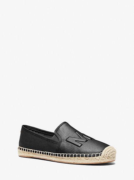 michael kors hastings leather slip on espadrille|Hastings Logo Slip.